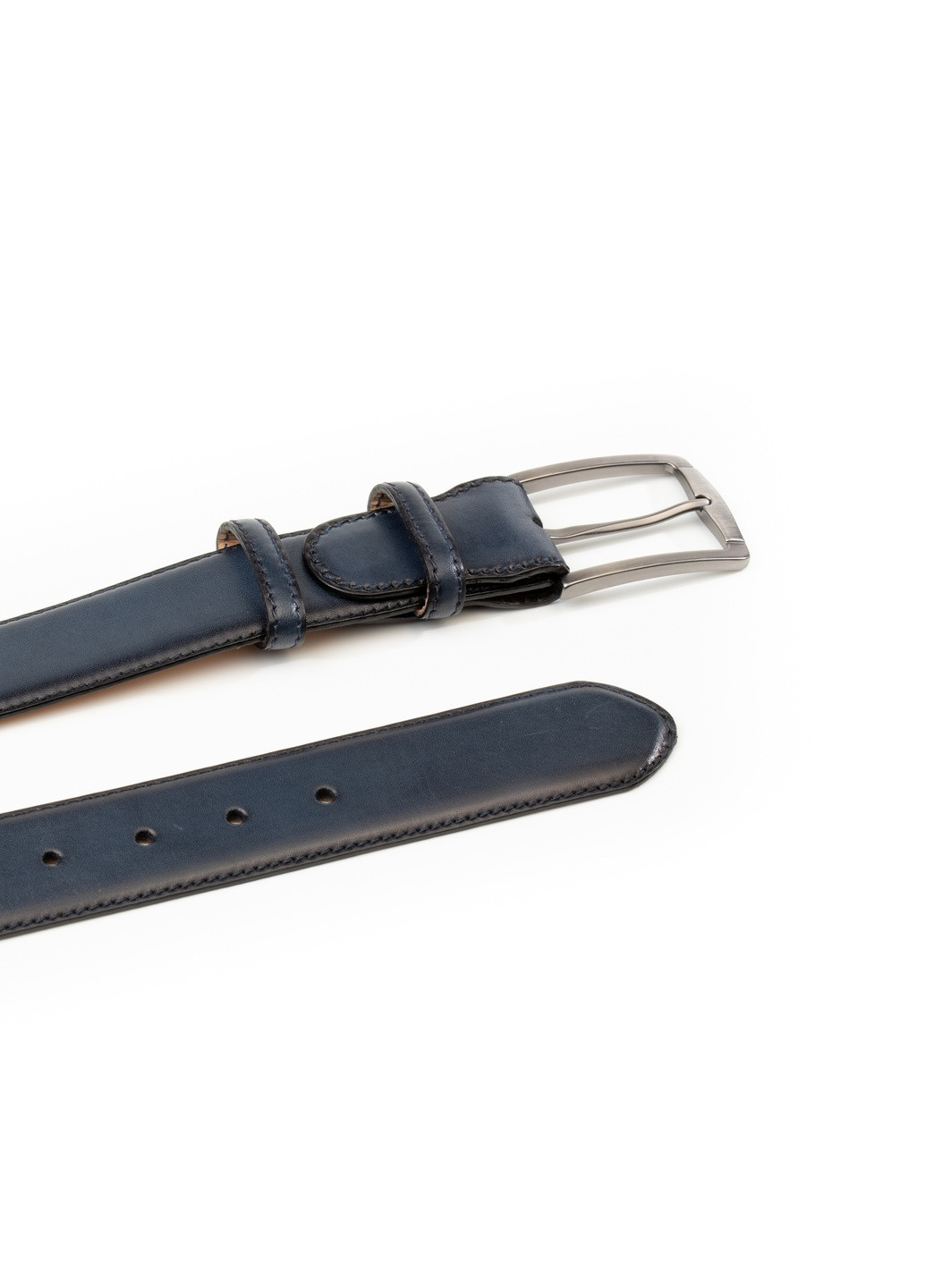 Ремінь із натуральної шкіри Caro синій Krago (259368530)