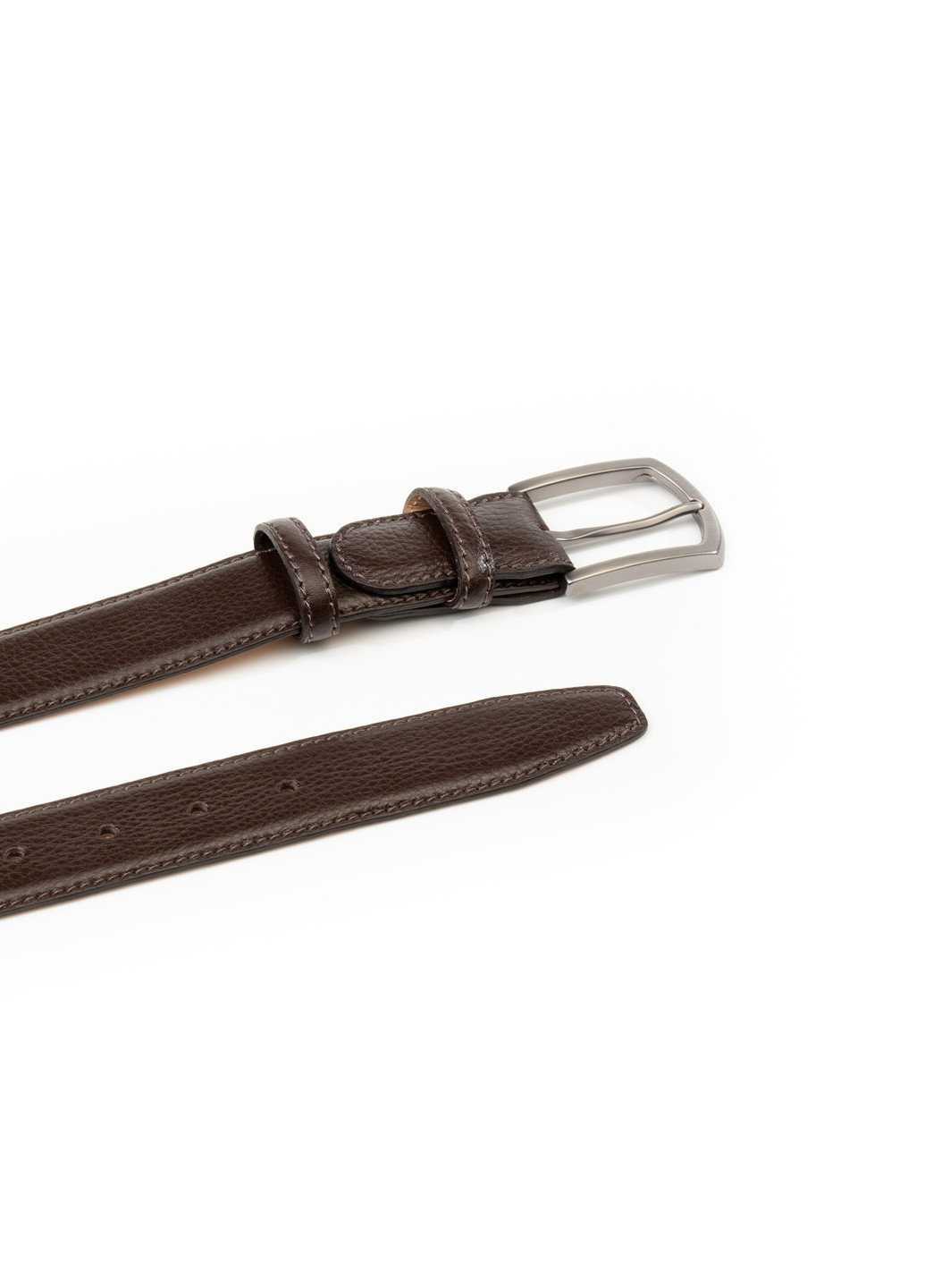 Ремень из натуральной кожи Chiaro темно-коричневый Krago (259368589)