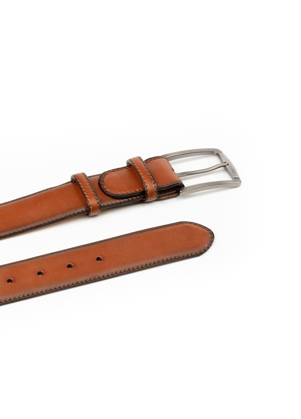 Ремень из натуральной кожи Caro коричневый Krago (259368543)