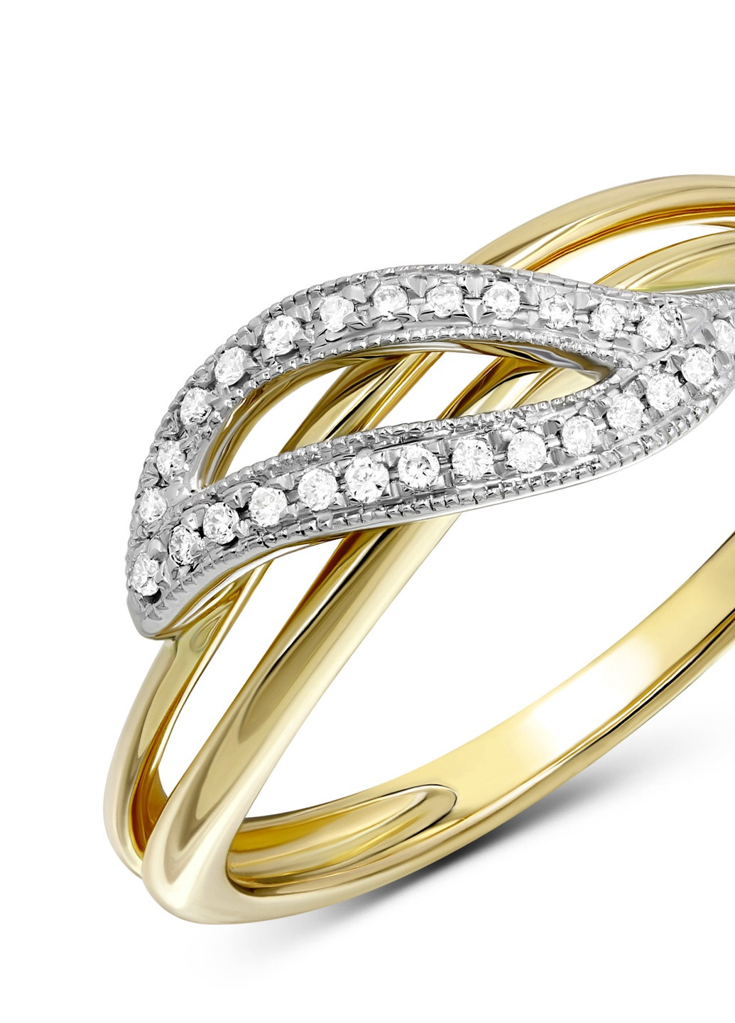 Кольцо с бриллиантами в желтом золоте 1-143 138 Zarina (259371445)