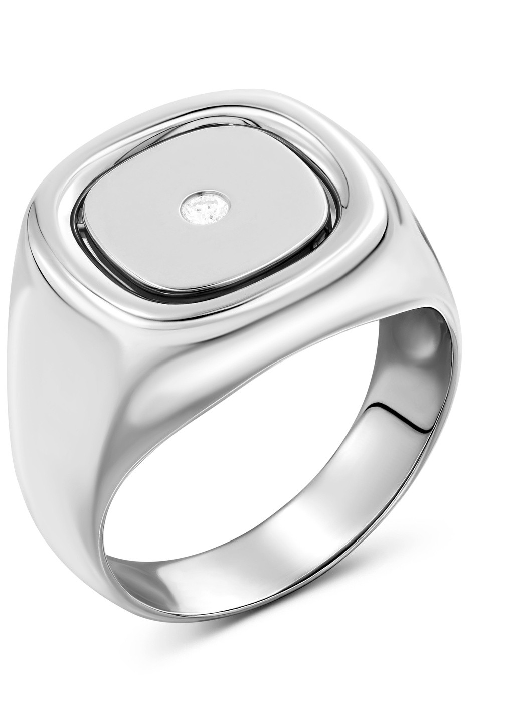 Кольцо с бриллиантом в белом золоте 1-118 707 Zarina (259371360)
