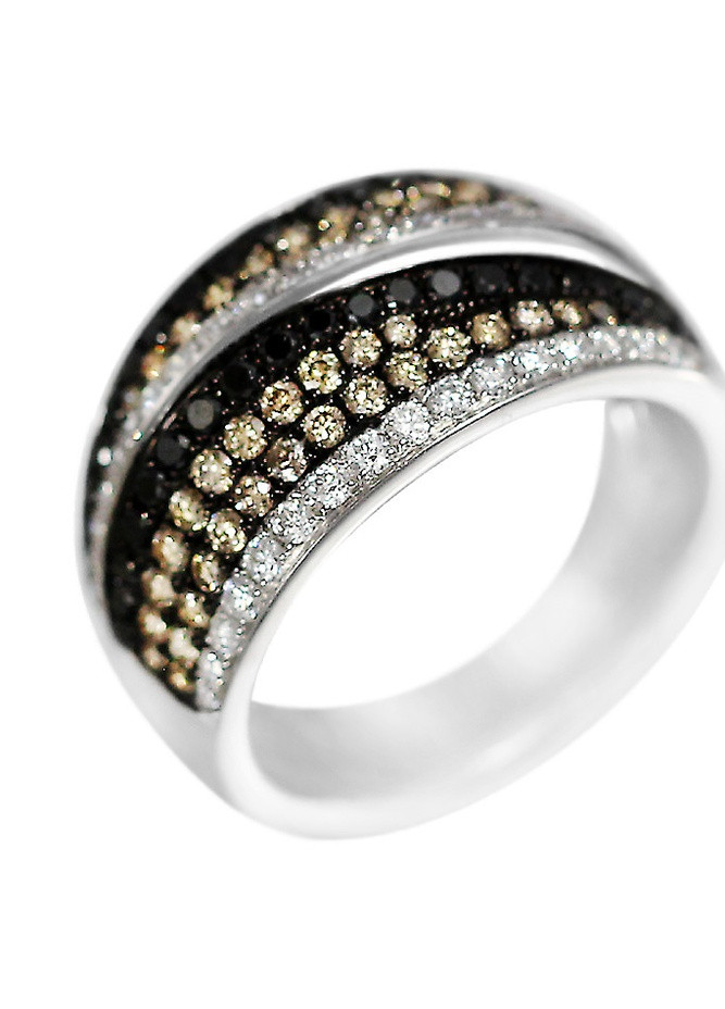 Каблучка з діамантами у білому золоті 1К759-0410 Zarina (259371251)