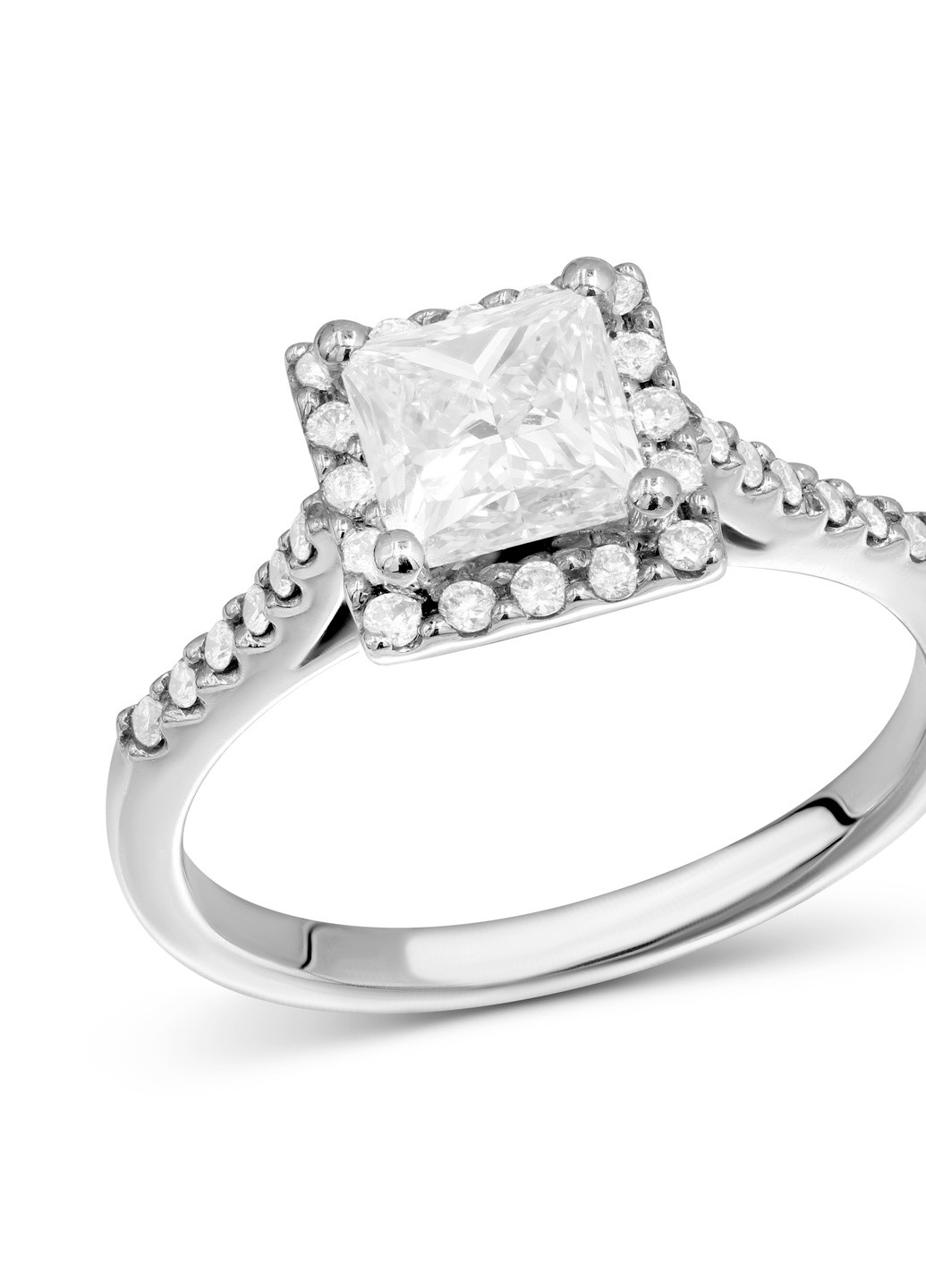 Перстень з діамантами у білому золоті 1-082 176 Zarina (259371381)