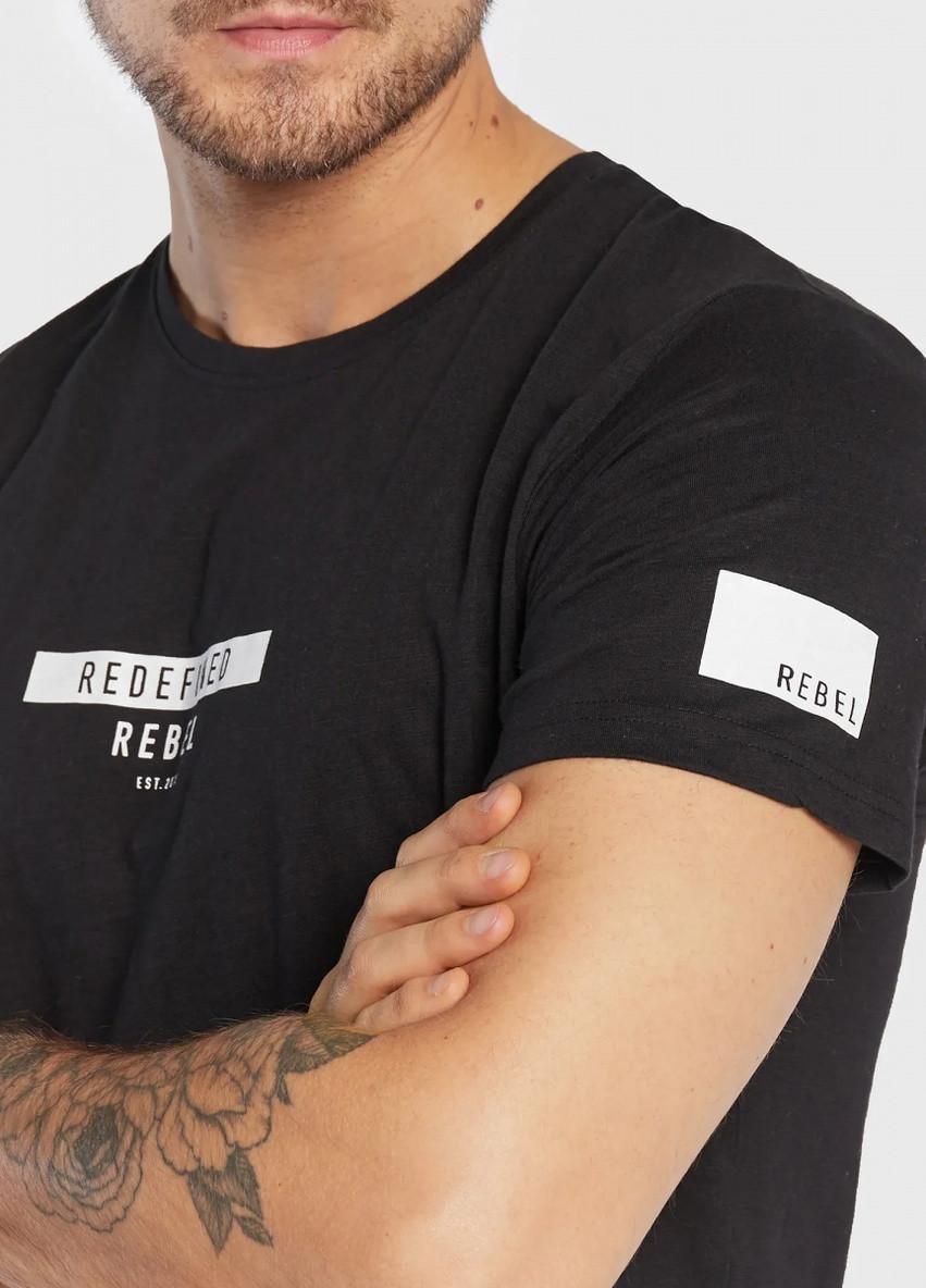 Чорна футболка Redefined Rebel 191031 black