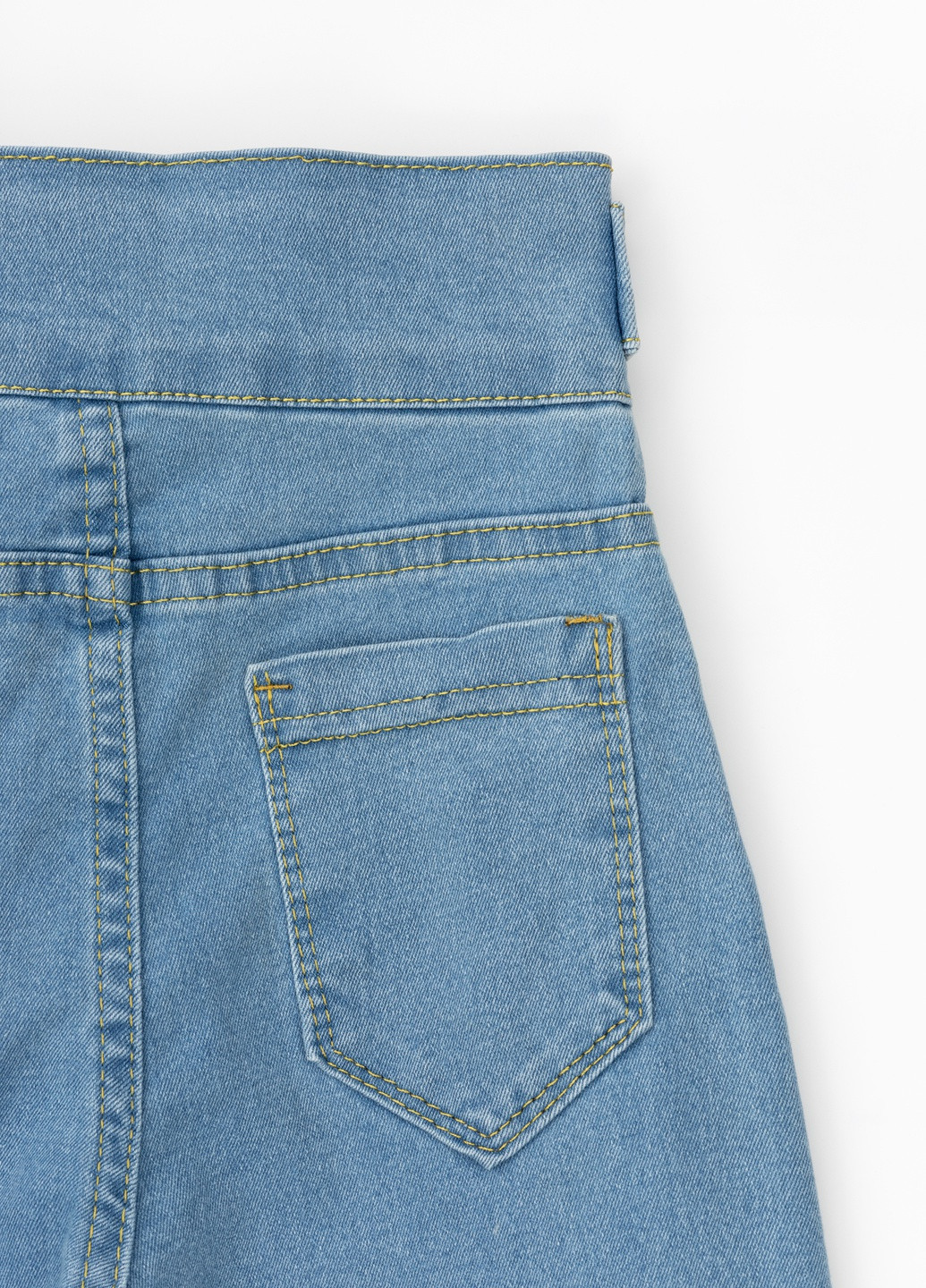 Голубые демисезонные джинсы палаццо No Brand