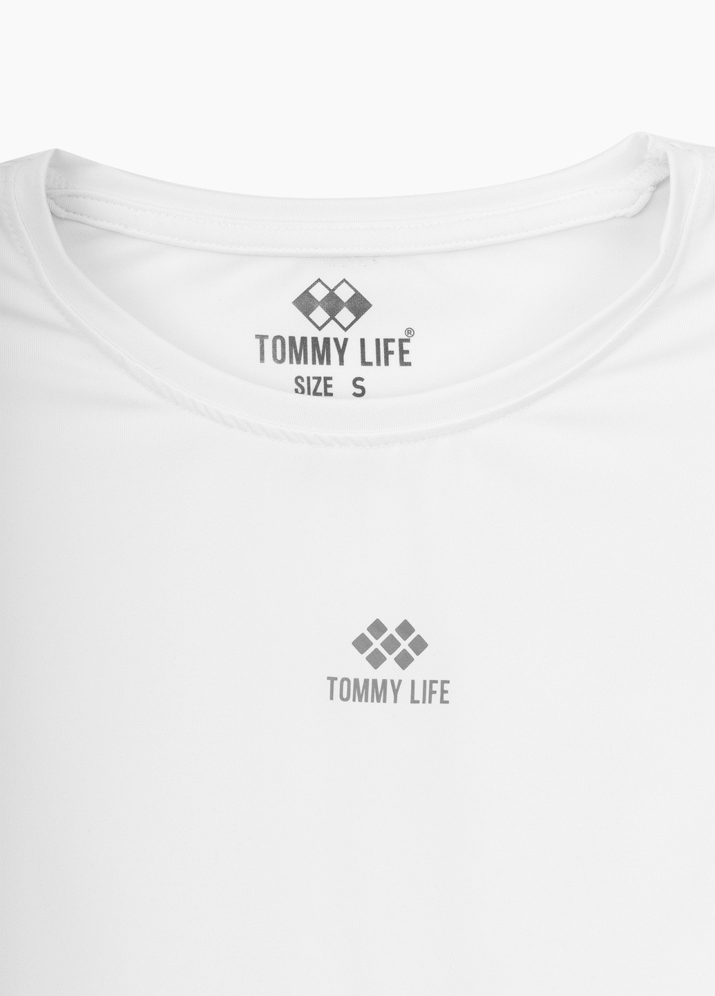 Біла всесезон футболка фітнес Tommy Life
