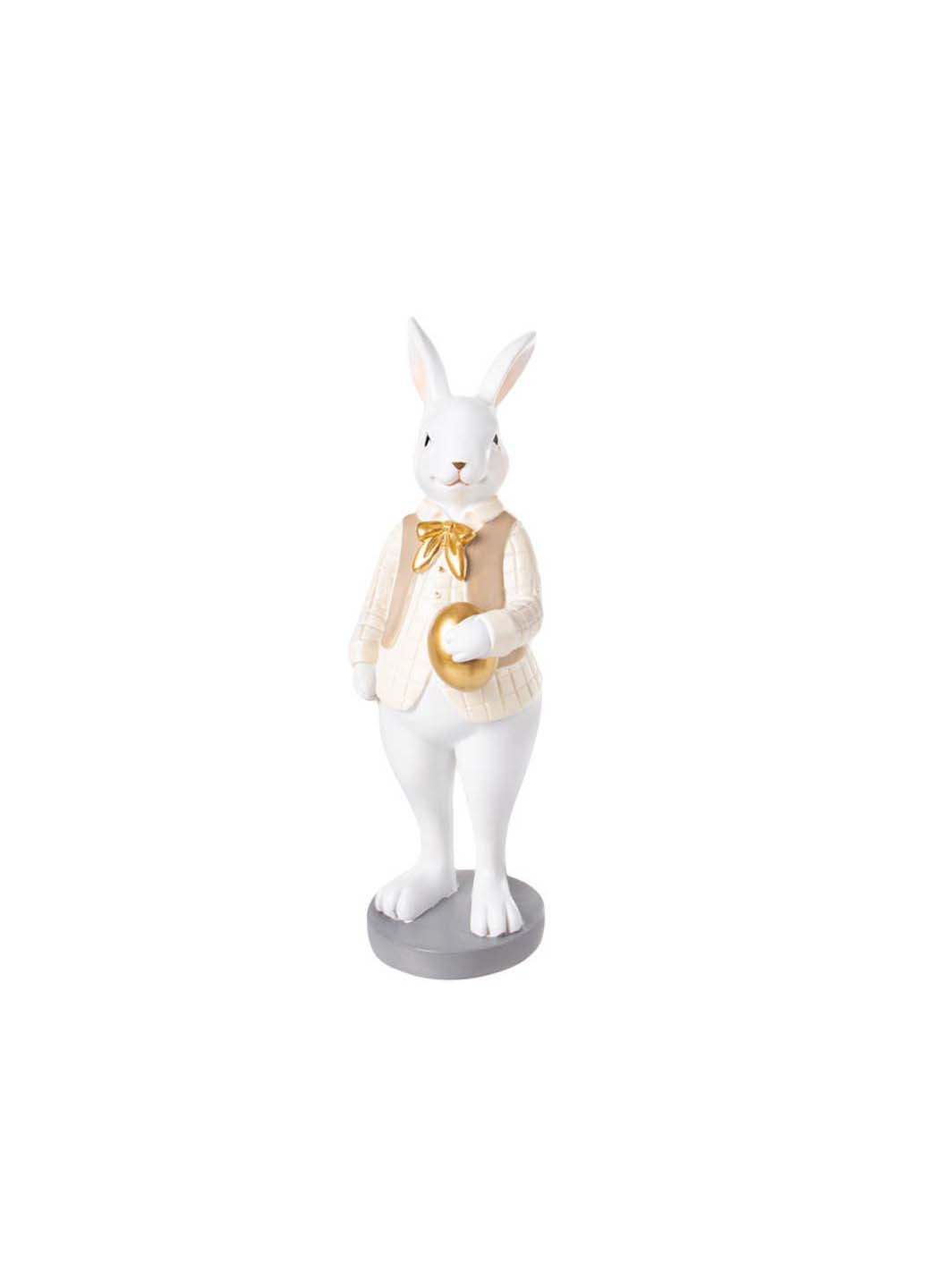 Статуэтка Пасхальный Кролик в бежевом 10х8х26 см Lefard (259443859)