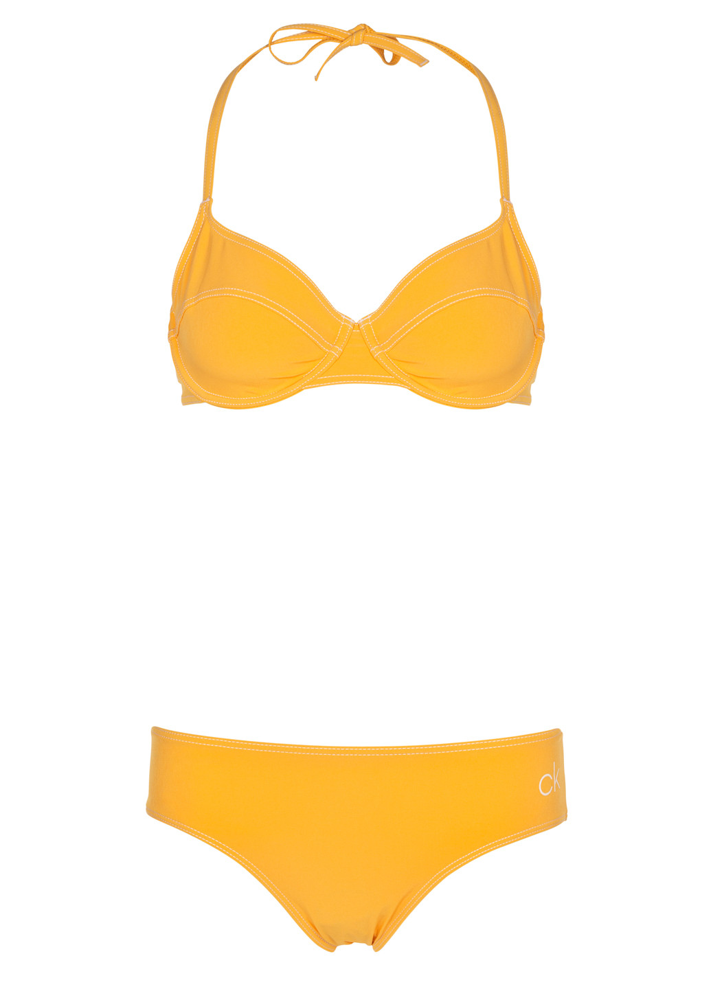 Жовтий літній жовтий роздільний купальник роздільний, бікіні Calvin Klein