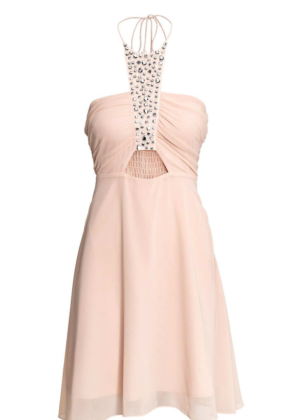 Пудрова святковий сукня б/р H&M однотонна