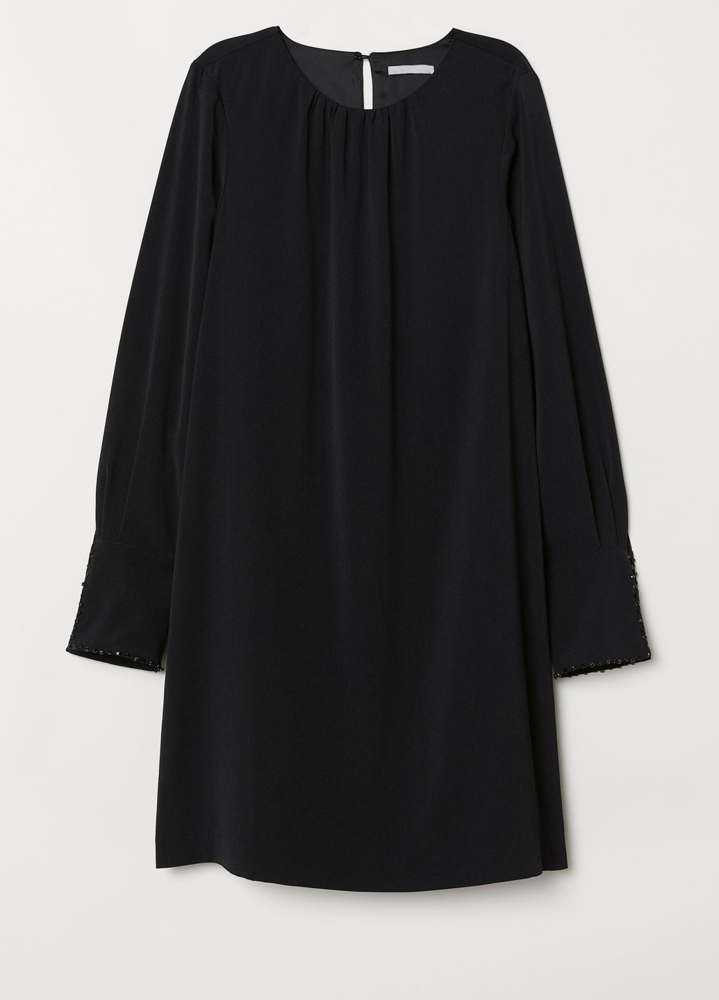 Черное повседневный платье H&M однотонное