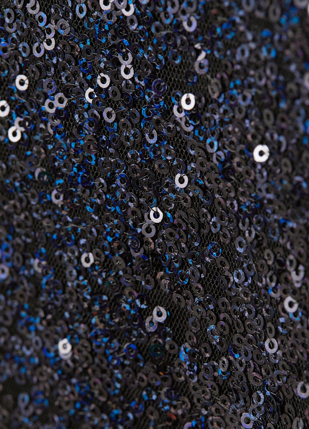 Темно-синя святковий сукня з паєтками H&M однотонна