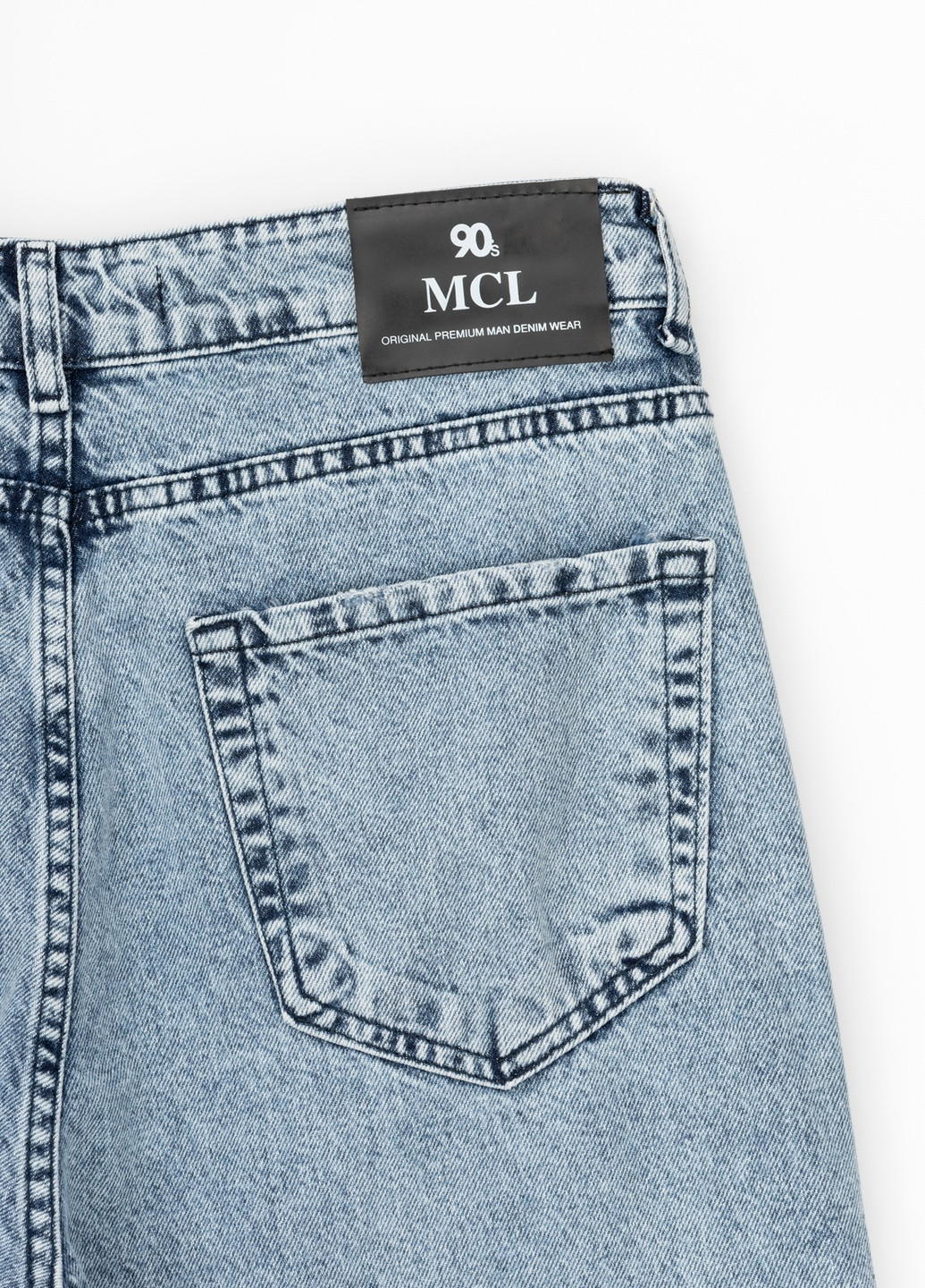 Синие демисезонные джинсы mom fit MCL