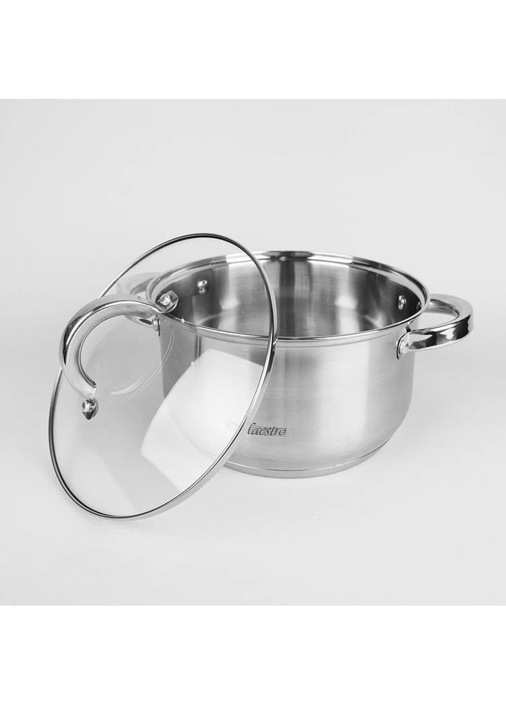 Набор кастрюль MR-2120-6L 6 предметов серебряные нержавеющая сталь Maestro (259447823)