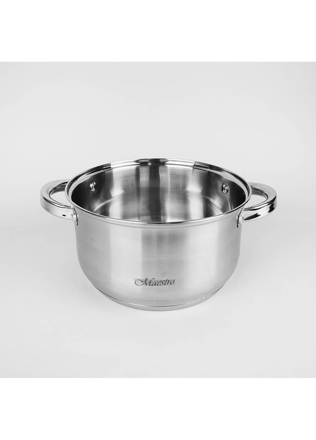 Набор кастрюль MR-2120-6L 6 предметов серебряные нержавеющая сталь Maestro (259447826)