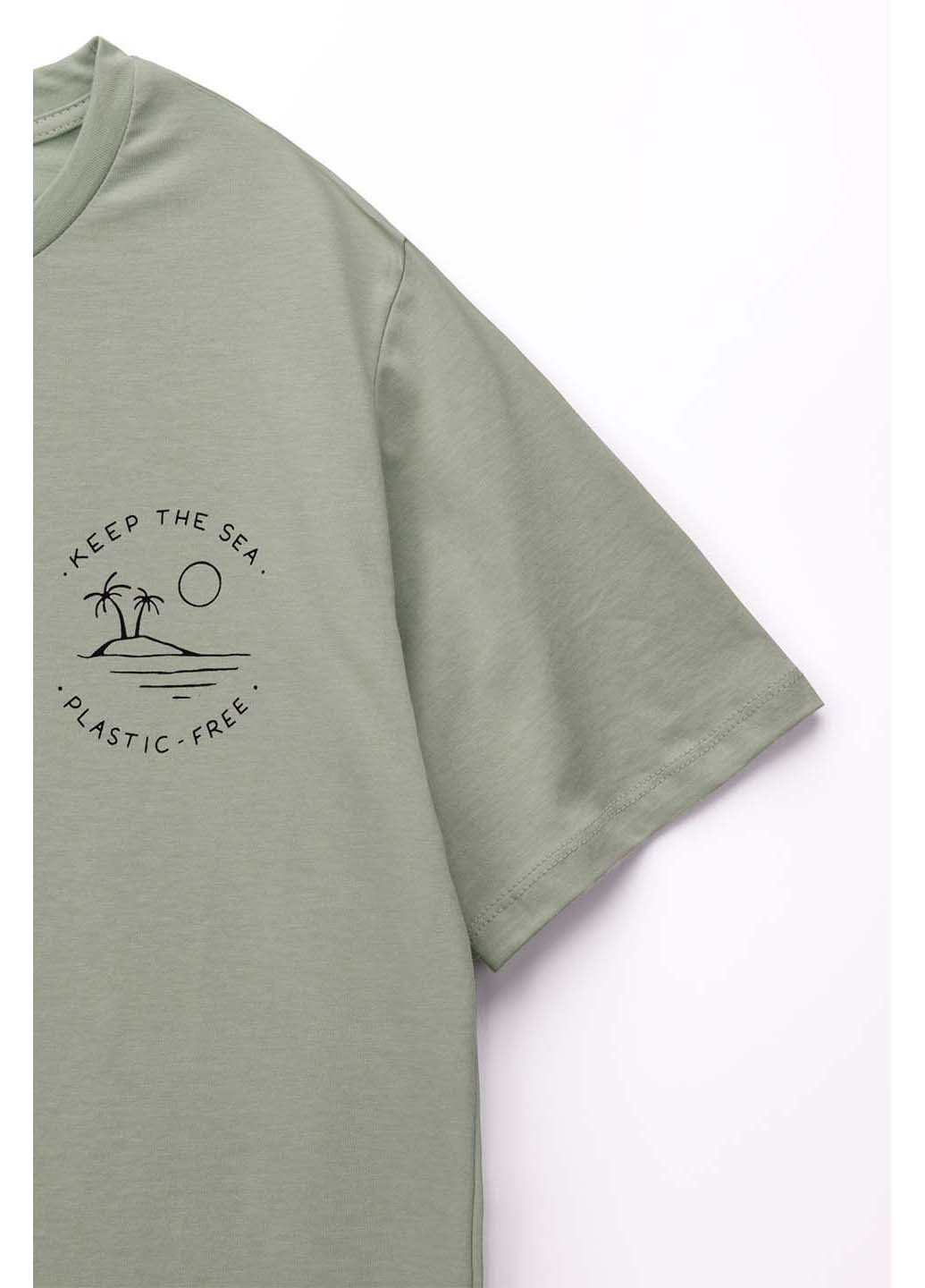 Оливковая демисезон футболка PEPPER MINT