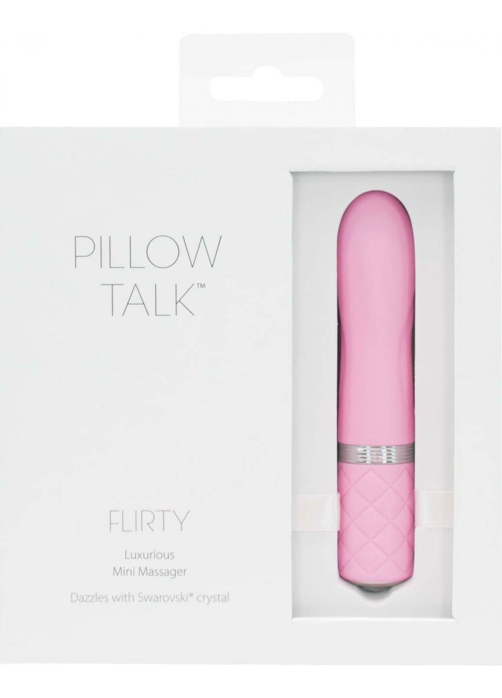 Роскошный вибратор - Flirty Pink с кристаллом Сваровски, гибкая головка Pillow Talk (259450193)