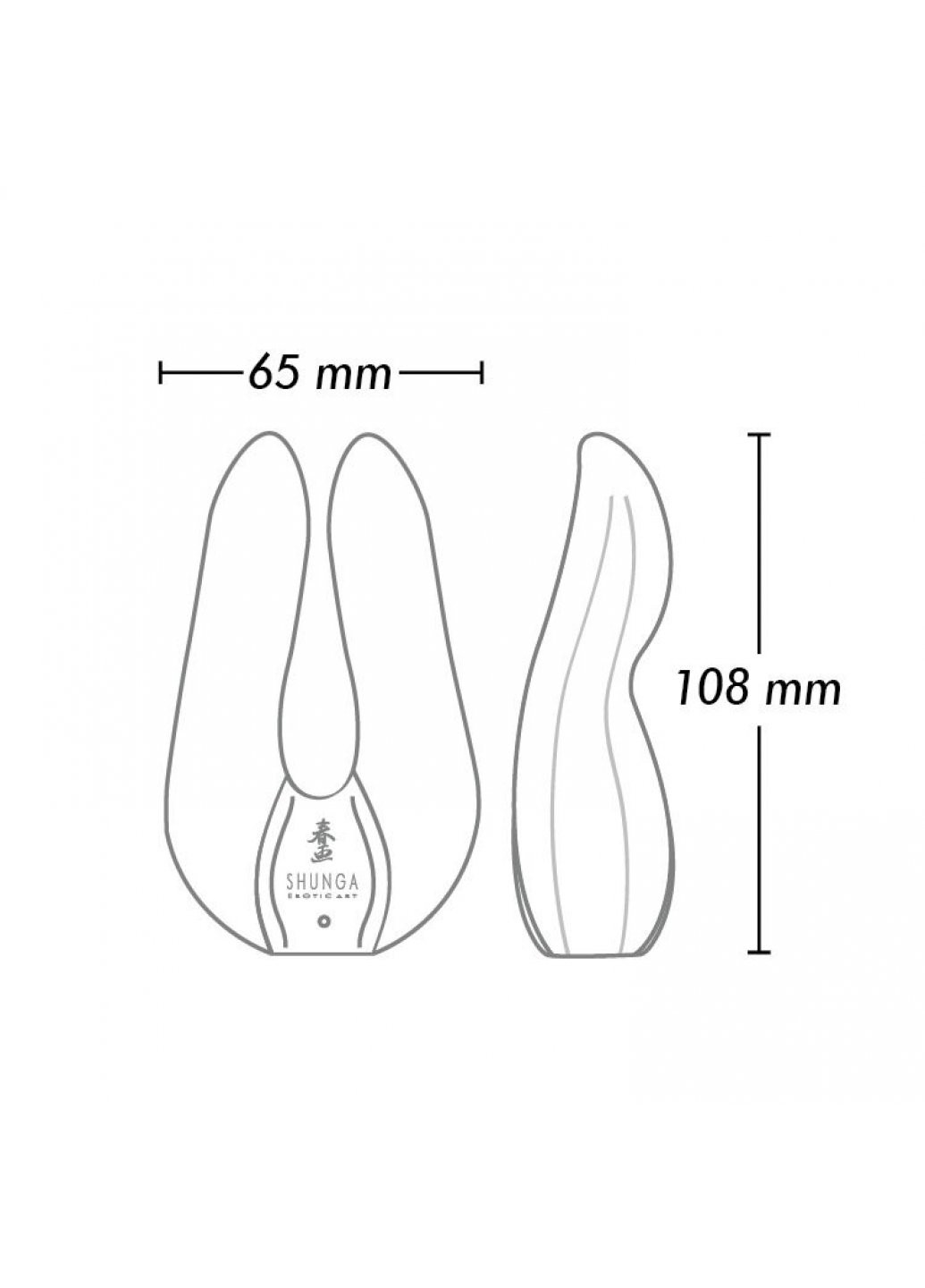 Вібромасажер - Aiko Intimate Massager Black Shunga (259450102)