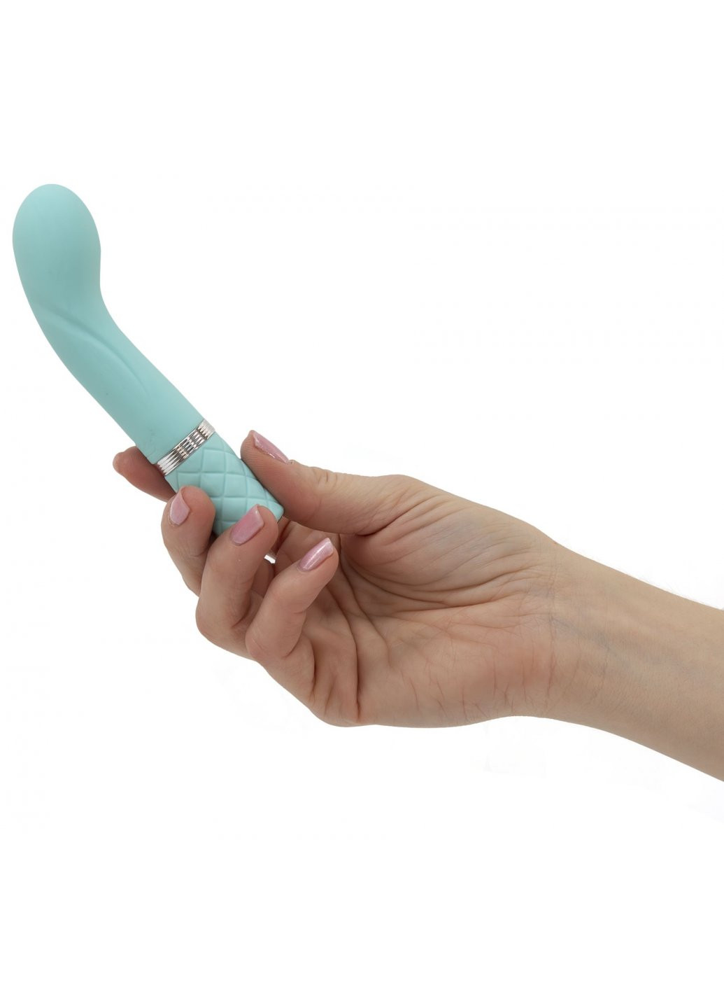 Роскошный вибратор - Racy Teal с кристаллом Сваровски для точки G, подарочная упаковка Pillow Talk (259450201)