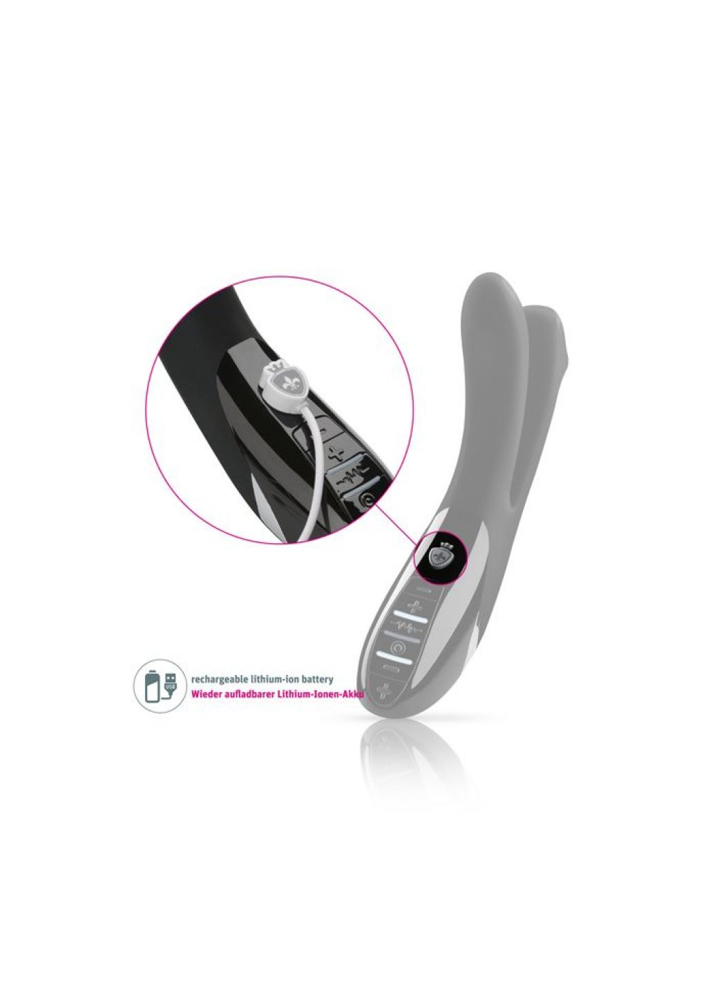 Вібратор подвійний з електростимуляцією Tingling Aparte eStim Black, міостимулятор Mystim (259450327)