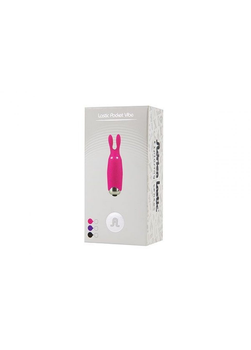 Вибропуля Pocket Vibe Rabbit Black со стимулирующими ушками Adrien Lastic (259450226)