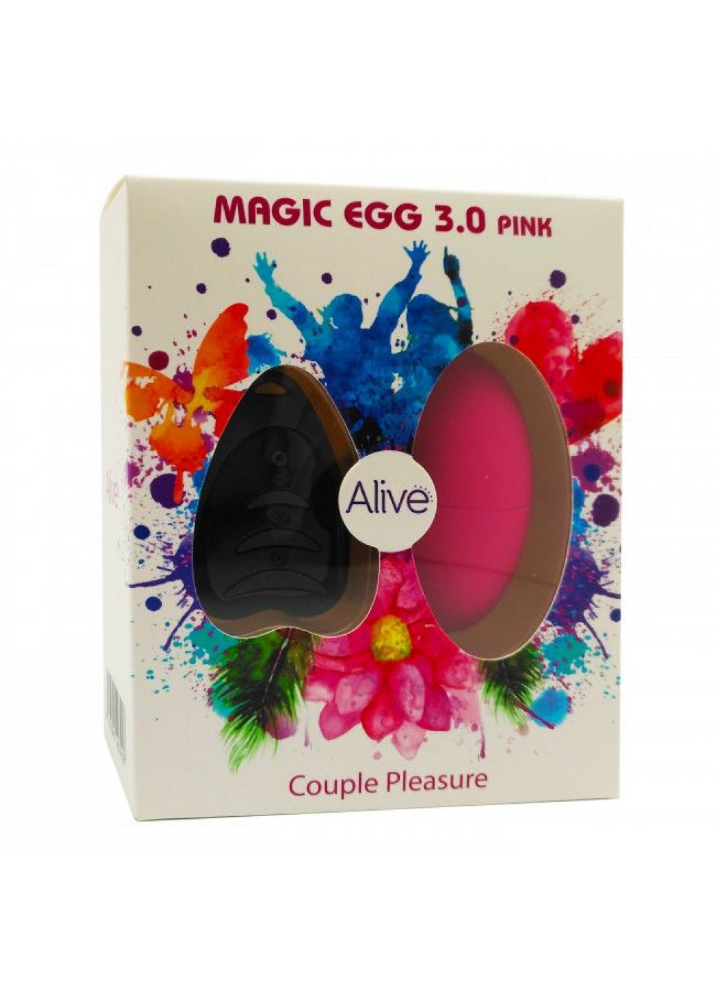 Віброяйце Magic Egg 3.0 Pink з пультом ДУ, на батарейках Alive (259450112)