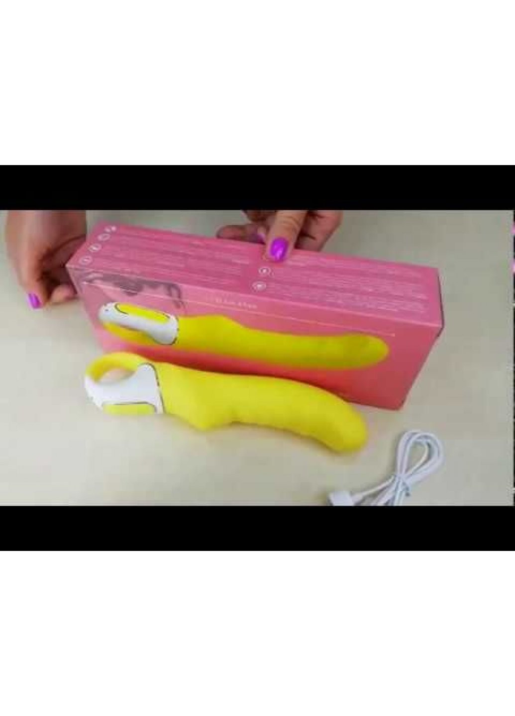 Мощный вибратор Vibes Yummy Sunshine с гибким стволом и стимулирующим рельефом, 12 режимов Satisfyer (259450283)