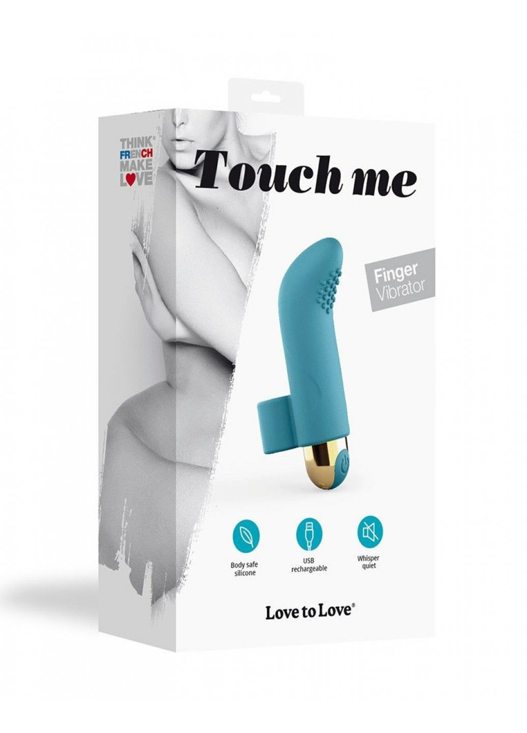 Вибратор на палец TOUCH ME PETROLE перезаряжаемый, мощный мотор Love To Love (259450123)