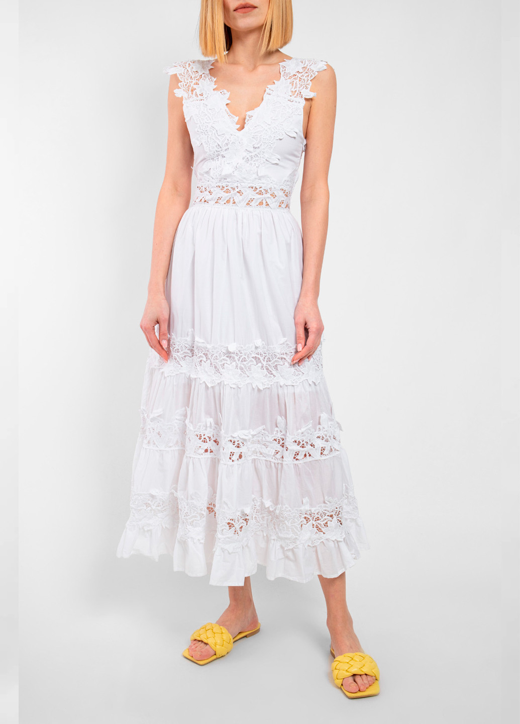 Белое кэжуал платье No Secrets