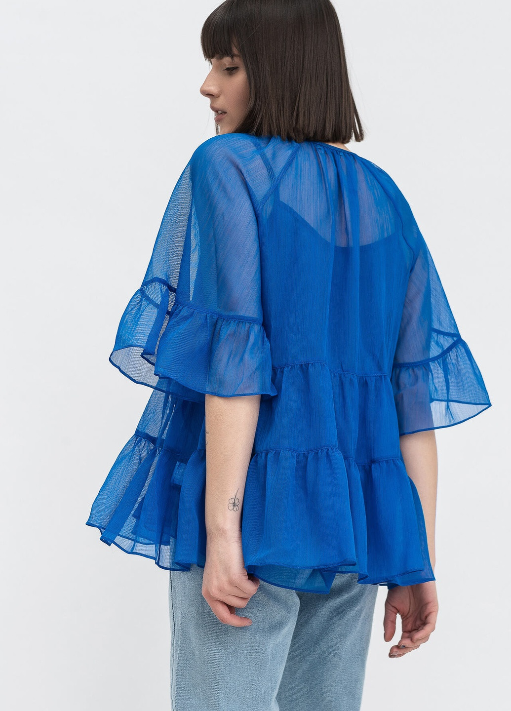Синяя демисезонная блуза Lesia Изерт 33