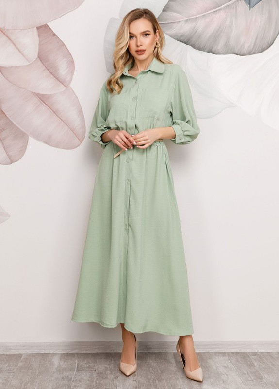 М'ятна сукня sa-169 м'ятна ISSA PLUS однотонна