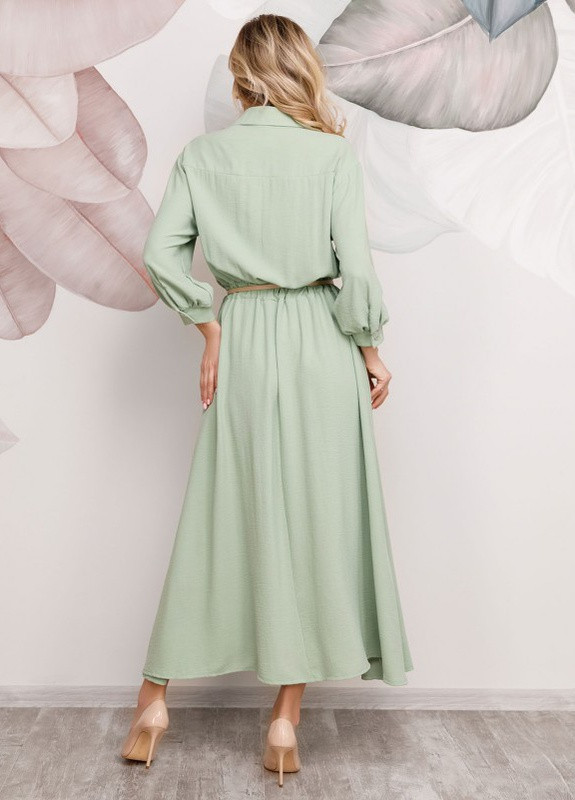 М'ятна сукня sa-169 м'ятна ISSA PLUS однотонна