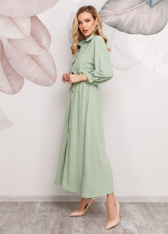 М'ятна сукня sa-169 м'ятна ISSA PLUS однотонна