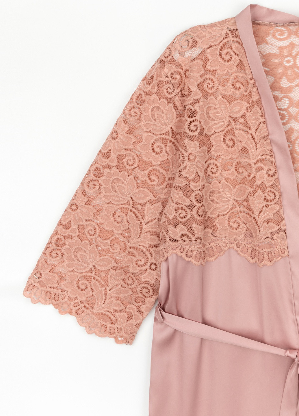 Малиновий демісезонний комплект халат+нічна сорочка Barwa