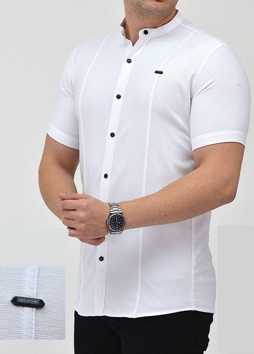 Белая кэжуал рубашка Redstone