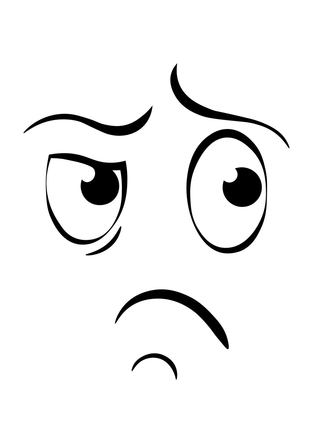 Интерьерная наклейка Смайл 25х20 см Komfolino (259501309)