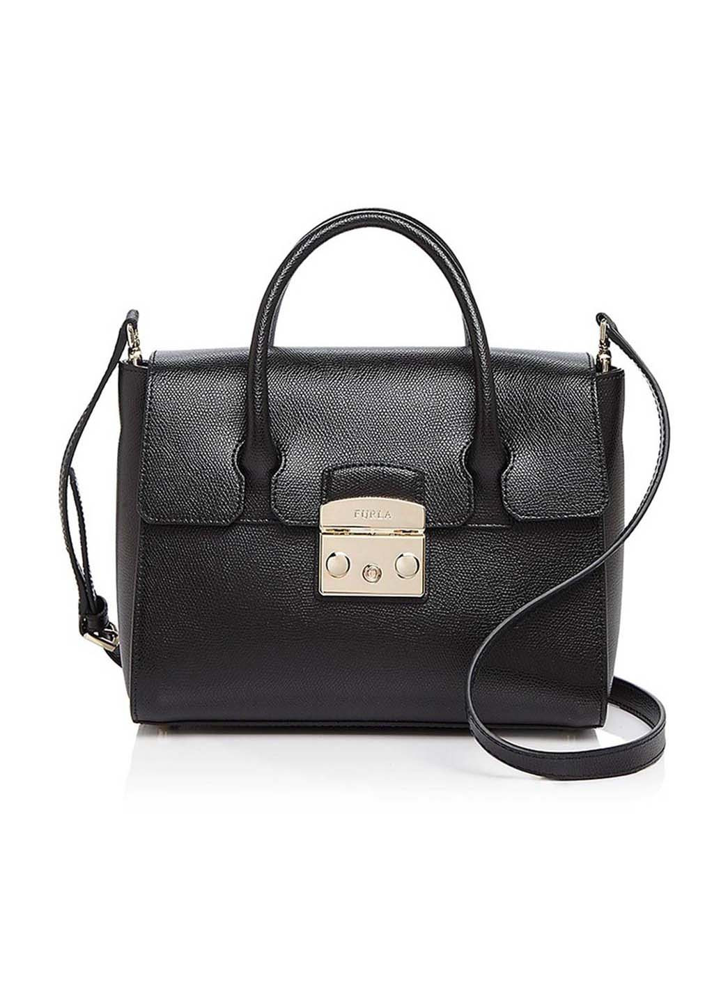 Furla Metropolis Small Satchel Bag Onyx 259481091 259481091