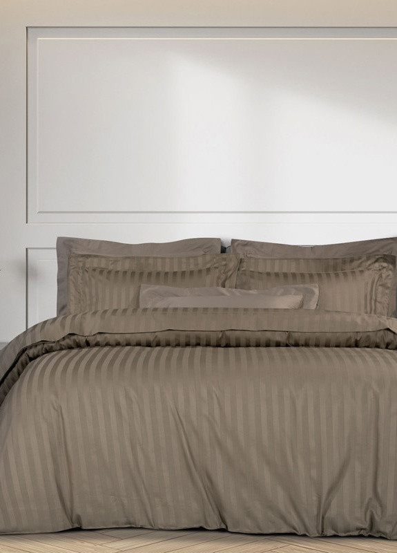 Постільна білизна KHAKI Elite Сатин страйп Сімейний 550554-4 MERISET (259501834)