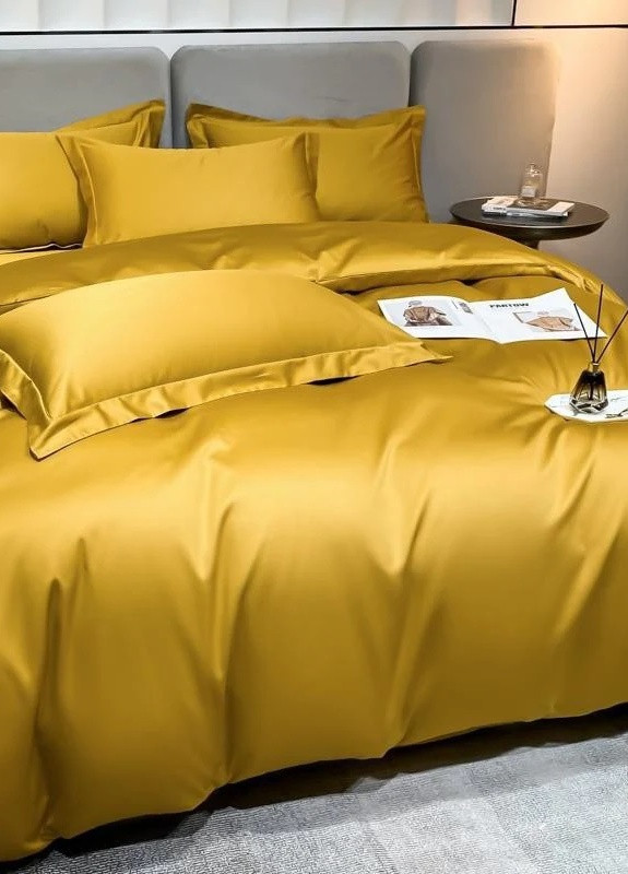 Постельное белье GOLDEN Сатин однотон Евро на резинке 550560-7 MERISET (259502002)