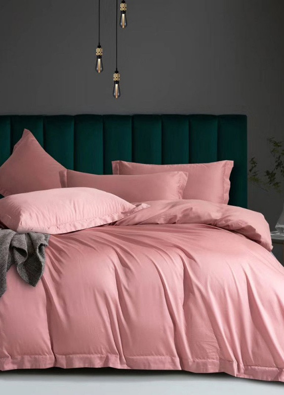 Постельное белье PINK SUNSET Сатин однотон Двуспальный на резинке 550571-6 MERISET (259501811)