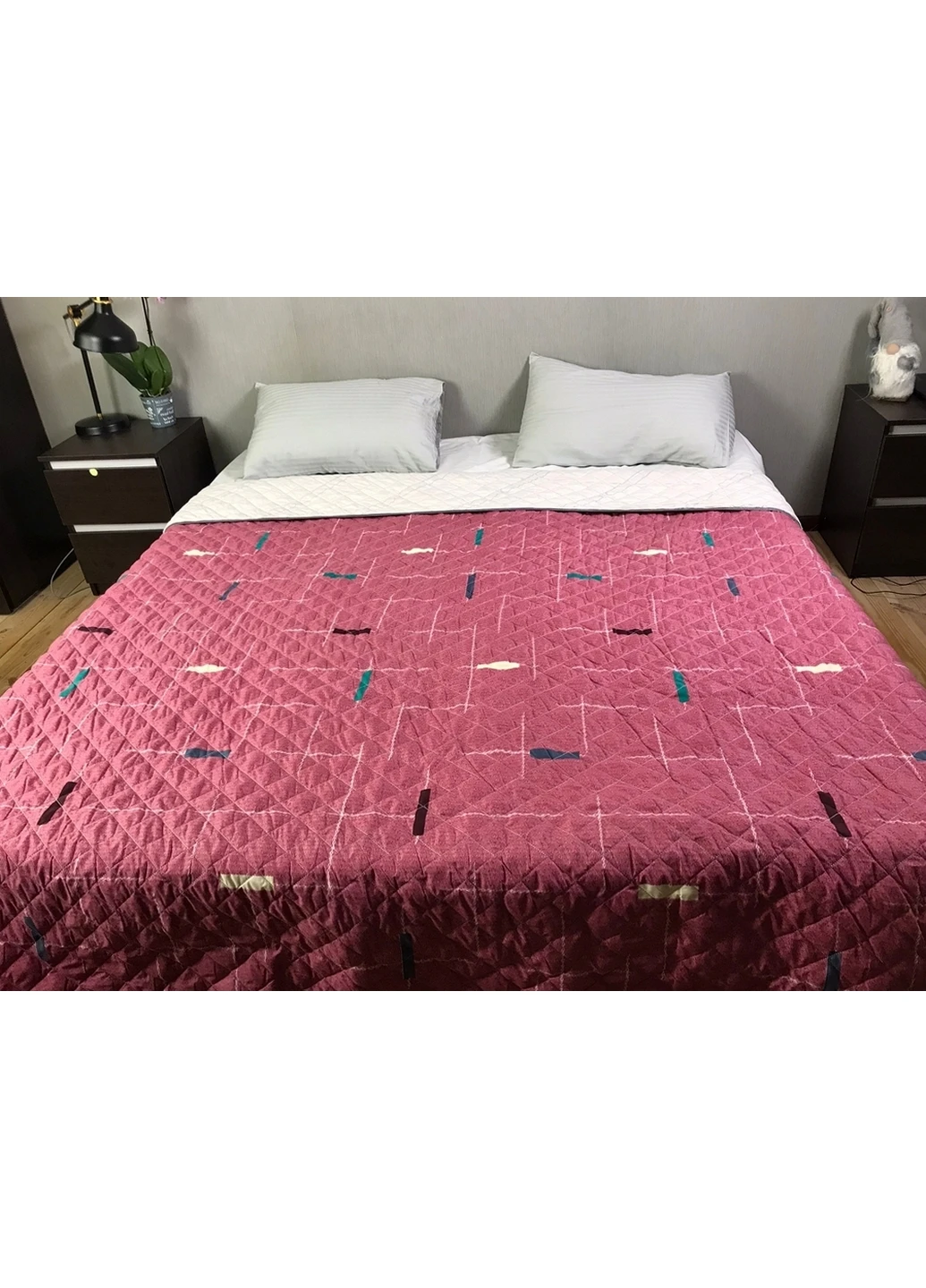 Покрывало с геометрией 200х220 см CottonTwill (259500652)