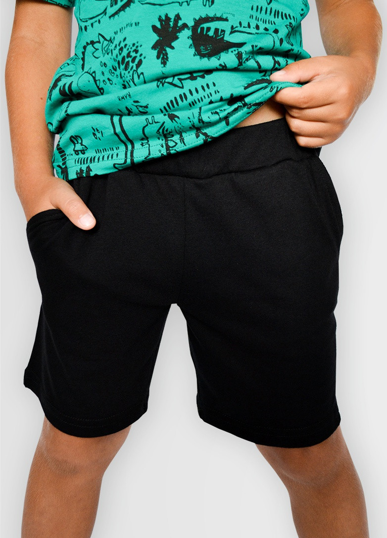 Зеленый комплект для мальчиков (шорты+футболка) Роза