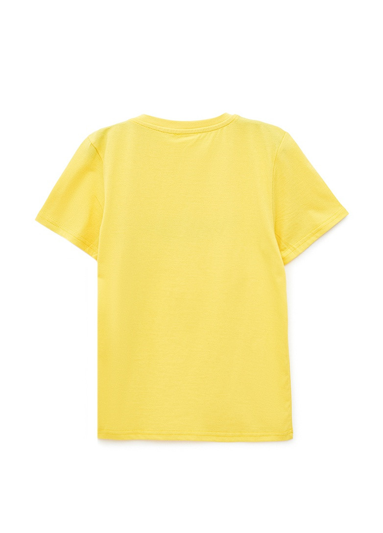 Жовтий комплект для хлопців (шорти+футболка) Роза