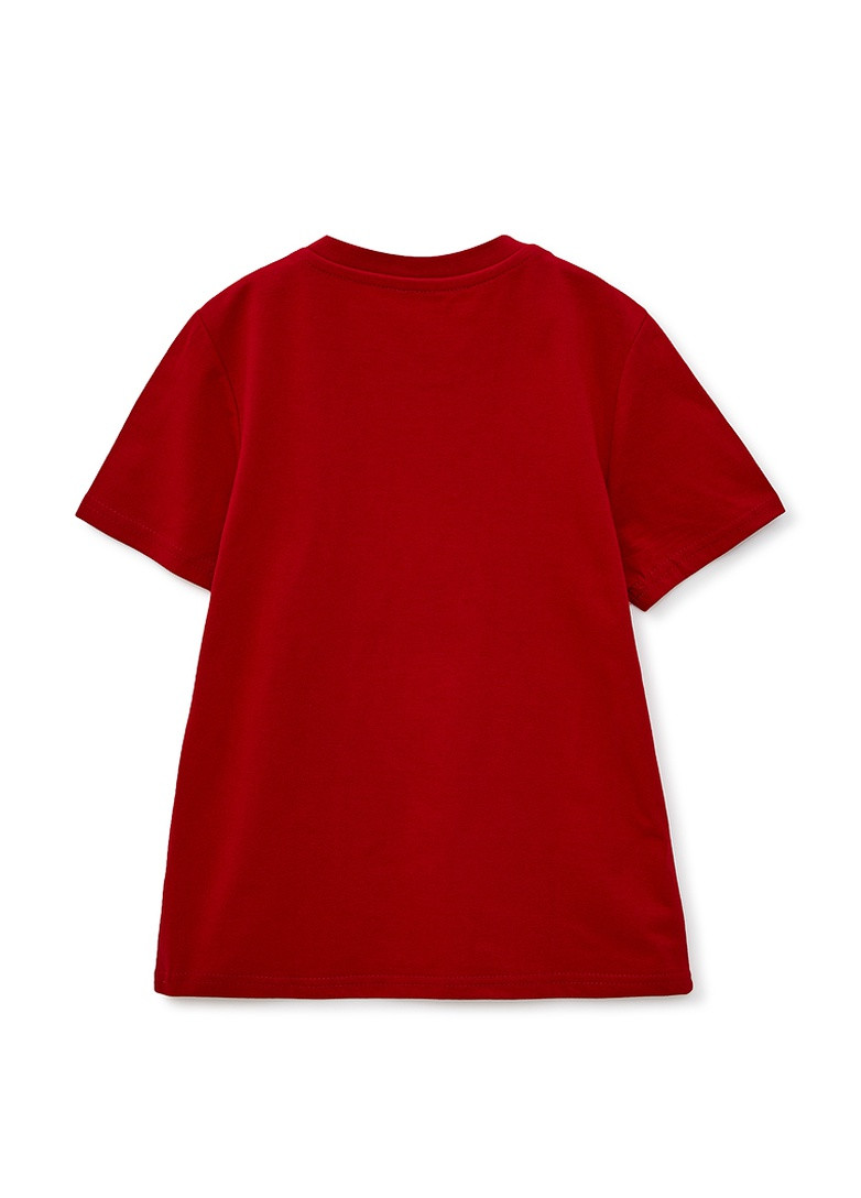 Темно-красный комплект для мальчиков (шорты+футболка) Роза