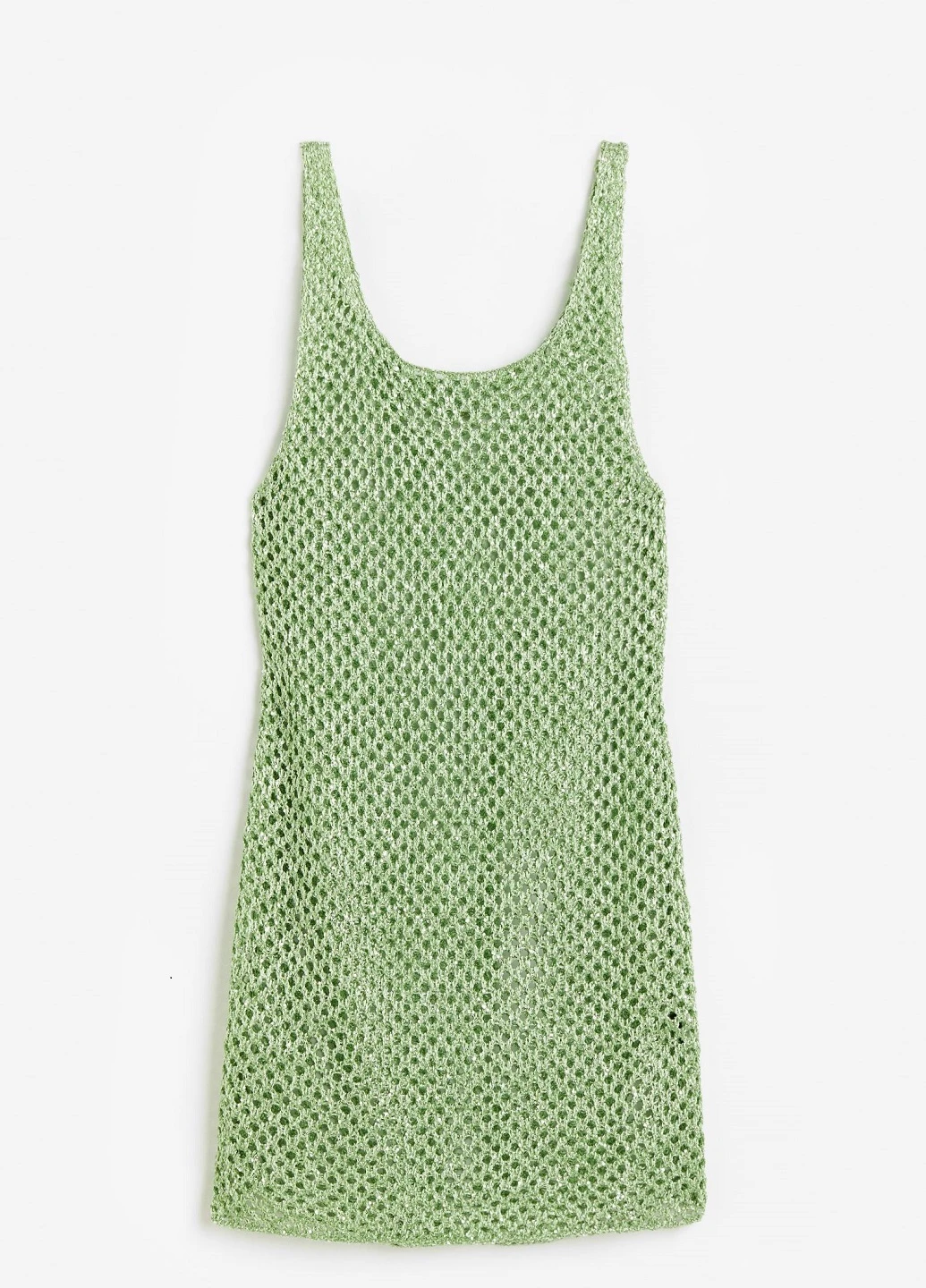 Світло-зелена кежуал сукня H&M однотонна