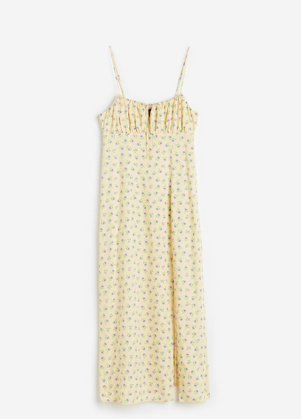 Жовтий кежуал сукня H&M з квітковим принтом