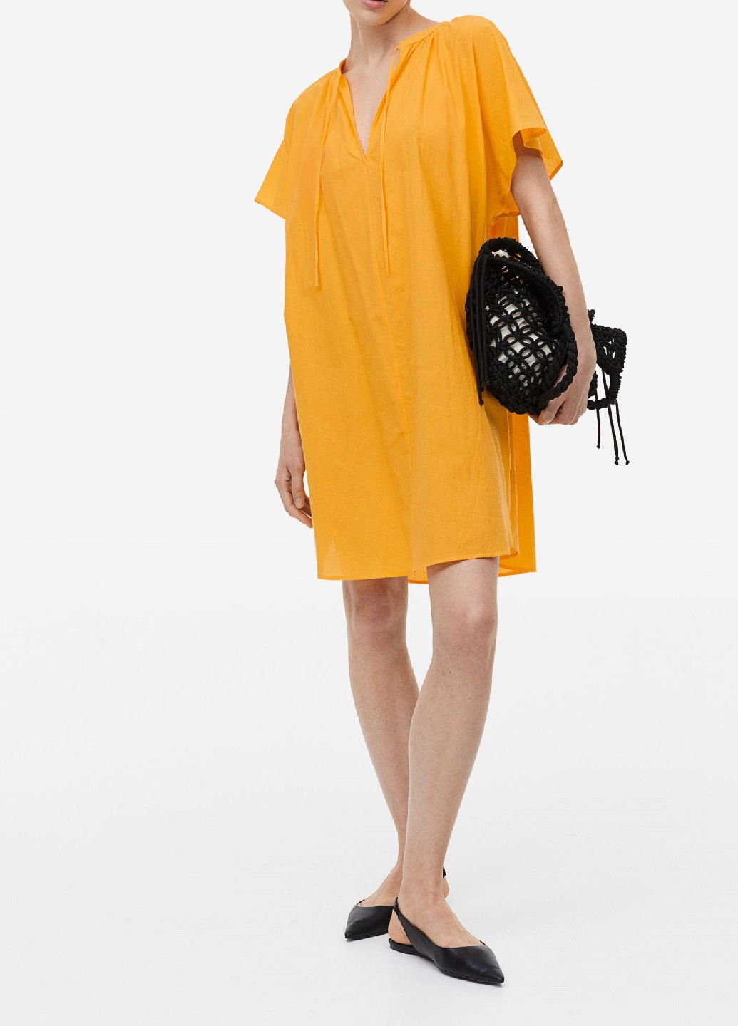 Жовтий кежуал сукня H&M однотонна