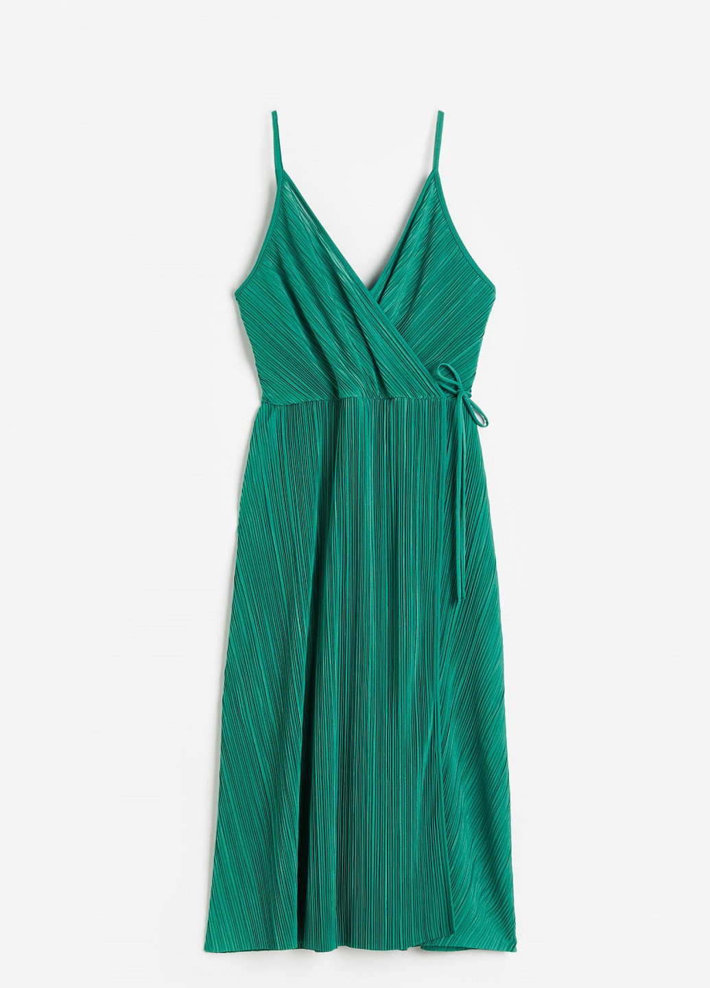 Темно-бірюзова коктейльна сукня H&M однотонна