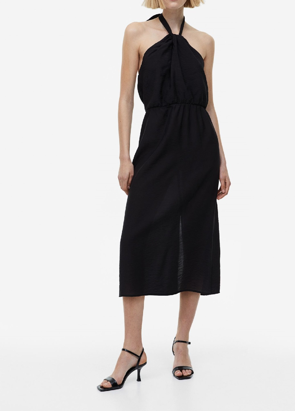 Чорна кежуал сукня H&M однотонна
