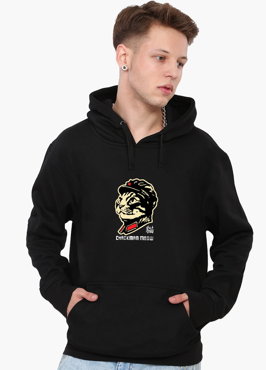 Худі чоловічий Котейка (9225-2062) Чорний MobiPrint (259519810)