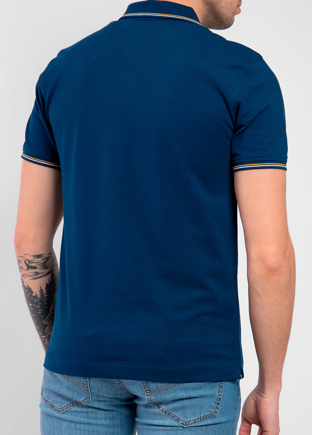Синяя футболка-поло для мужчин Harmont & Blaine